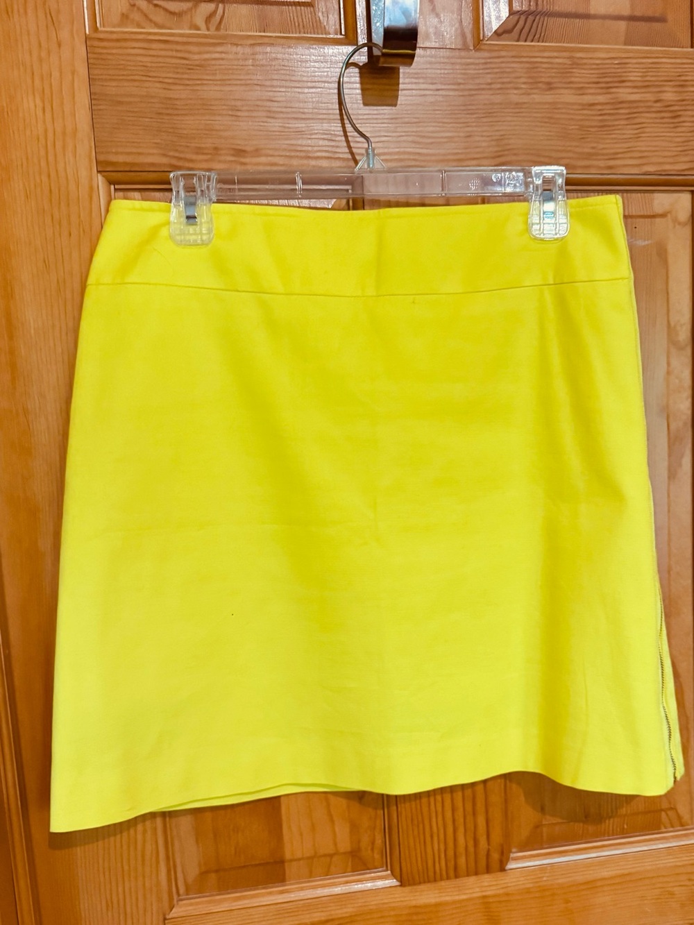 Ann Taylor lemon yellow mini skirt
